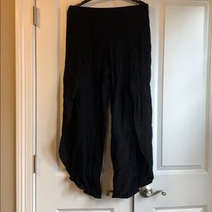 Black cotton pants
